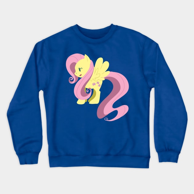 Little Fluttershy Crewneck Sweatshirt by saradaboru